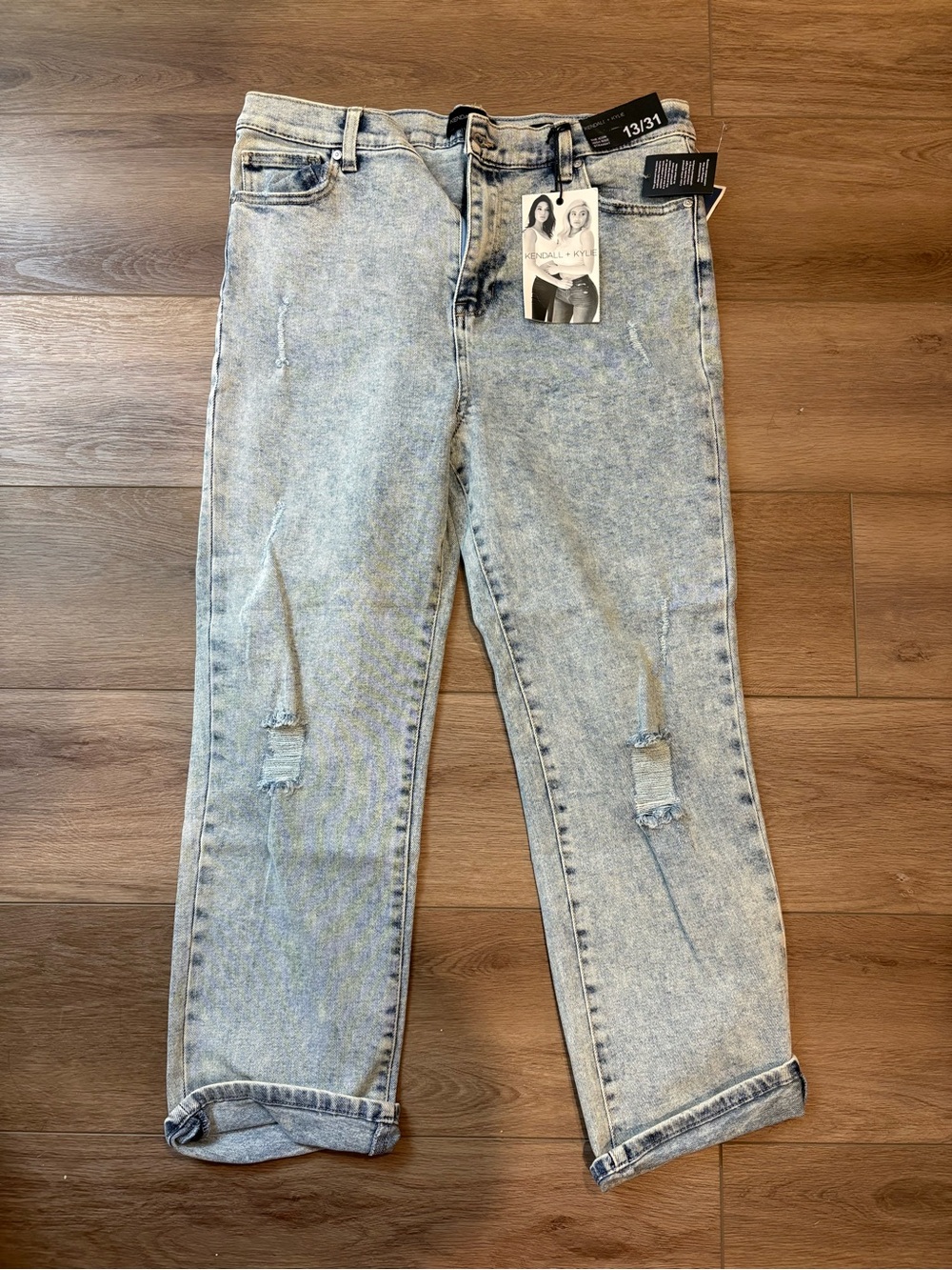 Light Wash Distressed Kendall + Kylie Jeans